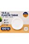 13,5 CM PLASTİK TABAK 100'LÜ