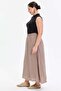 Comfortable Fit Women's Long Skirt with Elastic Waist - 5