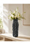 Maris Porcelain Look Wave Textured Decorative Vase 28cm - 4