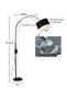 Nordic Simple Eye Protection Vertical Light Combination Warm Light 110-240V Black 26x70x185cm - 3