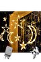Star Moon Curtain Ramadan Lights for Bedroom Decor,3.5M Ramadan Decorations Light,Eid Moon Window String Lights - 2