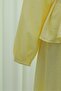 Strawberry Suit with Ruffled Front, Elastic Sleeves, Belted Waist, and Skirt - Yellow - 6