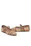 Women's Colorful Straw Detailed Orthopedic Non-Slip Sole Ballerina Shoes 19045 - 6
