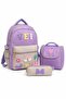 3-Piece Primary School Bag Set, Backpack + Lunch Box + Pen Holder - 7