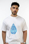 Save Your Tears Design Printed Oversize White T-Shirt