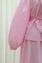 Strawberry Suit with Ruffled Front, Elastic Sleeves, Belted Waist, and Skirt - Pink - 6