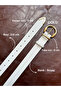2-Pack Learn Round Gold Buckle Model Jacket Belt Dress Belt Trouser Belt - 4