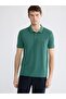Polo Collar Men's Textured T-Shirt (S6)