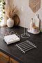 White Serving Presentation Set 3-Piece White Kitchen Towel Holder Napkin Holder Trivet 1St Class Stainless Steel - 5