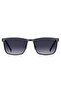 UV Protected Sunglasses Matte Ruthenium Black Frame Dark Grey Shaded Mirror Lens 57mm - HG-1328/S-SVK - 2
