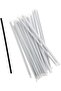 Disposable Wrapped Plastic Drinking Straws - 6mm, 250 Pcs (Straww) White 6mm - 4