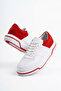 Zrc075 high quality thick sole lace-up men's sneaker white red - 2