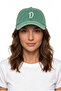 Light Green Embroidered Washable Vintage Unisex Hat with Letter D
