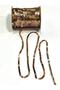 Sequin Ribbon / 1 Roll / 6 mm Sequins / Row Sequin Ribbon / Brown