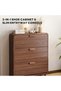 3-Layer Home Entrance Simple Ultra-Thin Flip Shoe Cabinet, Can Hold About 12 Pairs of Daily Shoes 80*17*118CM - 2