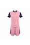 Kids' Pink and Navy Blue Sports T-Shirt and Shorts Set