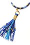 Lisbon Long Necklace |   Special Design Enamel Evil Eye Charm, Suede Rope and Parachute Cord Handmade Women's Necklace - 5