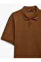 Regular Fit Short Sleeve Cotton Polo Neck T-Shirt - 7