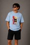 Premium Relax Printed Unisex Oversize Women's T-Shirt Men's T-Shirt Cotton Oversize T-Shirt Lover Couple Combination - 3