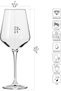 Large White Wine Glasses | Set of 6 | 13.2 oz | Avant-Garde Collection | Crystal Glass | Perfect for Home, Restaurants and Parties | Dishwasher Safe - 2
