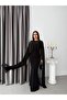 Women's Stylish Cape Fish Model Long Evening Dress - 5