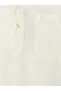 Ecru Regular Fit 100% Linen Men's Shirt - 3