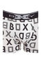 Men's Alphabetic printed brief boxer White 100% super combed cotton spandex fabric | BX04T | - 3