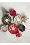 Decorative 3-Person Tulip Design Fully Handmade Coffee Cup Set and Snack Bowl-Sauce Bowl - 3