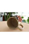 Stonware Çiçek Kabartmalı Kupa - 4
