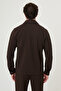 Textured Slim Fit Shirt Collar Seasonal Men's Coat Brown - 39668.26Y - 5