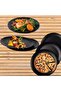 Matte Black Ceramic Dinner Plate 6 PCS 10.5 Inch | Premium Stoneware Serving Plate - 2
