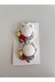 Girl's Knitted Snapback Hat Buckle (White) - 3