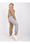 Compleu Dama Maneca lunga, Decolteu rotund, ex moda, Gri - 3