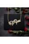 CoolJewelry Personalized Name Necklace Love Heart Custom Name Necklace 925 Sterling Silver with Heart Symbol - 2