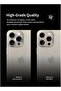 Camera Lens Protector for iPhone 15 Pro/15 Pro Max, [2 Pack] 360°Protection Ring Cover -Gold - 5