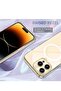 Compatible with Magsafe for iPhone 14 Pro Max Clear Case 2022, Magnetic Crystal Transparent Cover Shockproof - 4