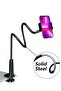 Cell Phone Clip Bed Stand Holder – Flexible Long Arm Gooseneck Mount with Grip Clamp - 2