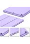 iPad 9.7 Case (2018/2017, 6th/5th Gen) Smart Cover with Pencil Holder – Soft Silicone Back, Full Body Protection, Auto Wake/Sleep, Purple - 3