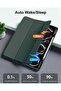 Green Tri-Fold PU Leather Case for iPad Pro 11-inch (M4) 2024 – Smart Tablet Cover with Multi-Angle Stand - 4