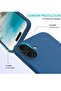 iPhone 16 Plus Slim Fit Matte Blue TPU Case – Soft, Flexible Silicone Back Cover - 2