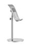 Universal Adjustable Aluminum Alloy Stand for Mobile Phones & Tablets – Foldable and Portable Silver Phone Dock