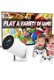 Portable All-in-One Smart Mini Projector with 20000+ Retro Games Dual Wireless Controllers - 4