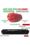 Vacuum Sealer with 10 Sealer Bag Vacuum Sealer Machine Automatic Food Vacuum Sealer for Food Savers Storage Household Black Food Sealer - 2