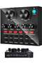 V8 Sound Card with Bluetooth, Mixer Board, Voice Changer & Live Sound Card - Professional Audio Interface - 5