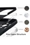 iPhone 15 Pro Max 6.7" Case – Black, Silky-Soft Liquid Silicone, Shockproof Rubber, Includes 1 x Screen Protector - 5