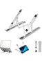 Laptop Stand, Adjustable Portable Laptop Holder for Desk, Foldable Laptop Riser