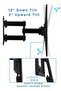 Full Motion TV Wall Mount Corner Bracket, VESA 400 x 400 Compatible, Extending Arm Articulating, Swivel, Tilt Fits 32, 37, 40, 42, 47, 50 Inch TVs, 66 Lbs Capacity - 8