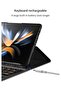 Samsung Galaxy Z Fold 4 Case, Screen Protector, Keyboard Leather Case, Stylus+Pen Slot - 3