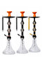 Hookah Set 70cm – Luxury Shisha Kit A1285 | Premium 70cm hookah with an elegant crystal glass base and modern aluminum stem - 2