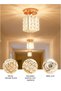 Modern Crystal Chandelier, Mini Square Lampshade with 48 Square Crystal Pieces - 3